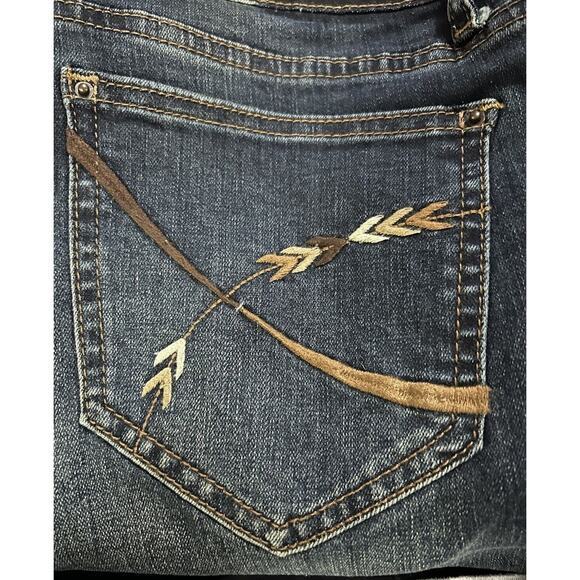 Grace In LA Women’s Jeans Easy Fit Bootcut Size‎ 27 Arrowhead Stitched NWT New - Picture 4 of 4